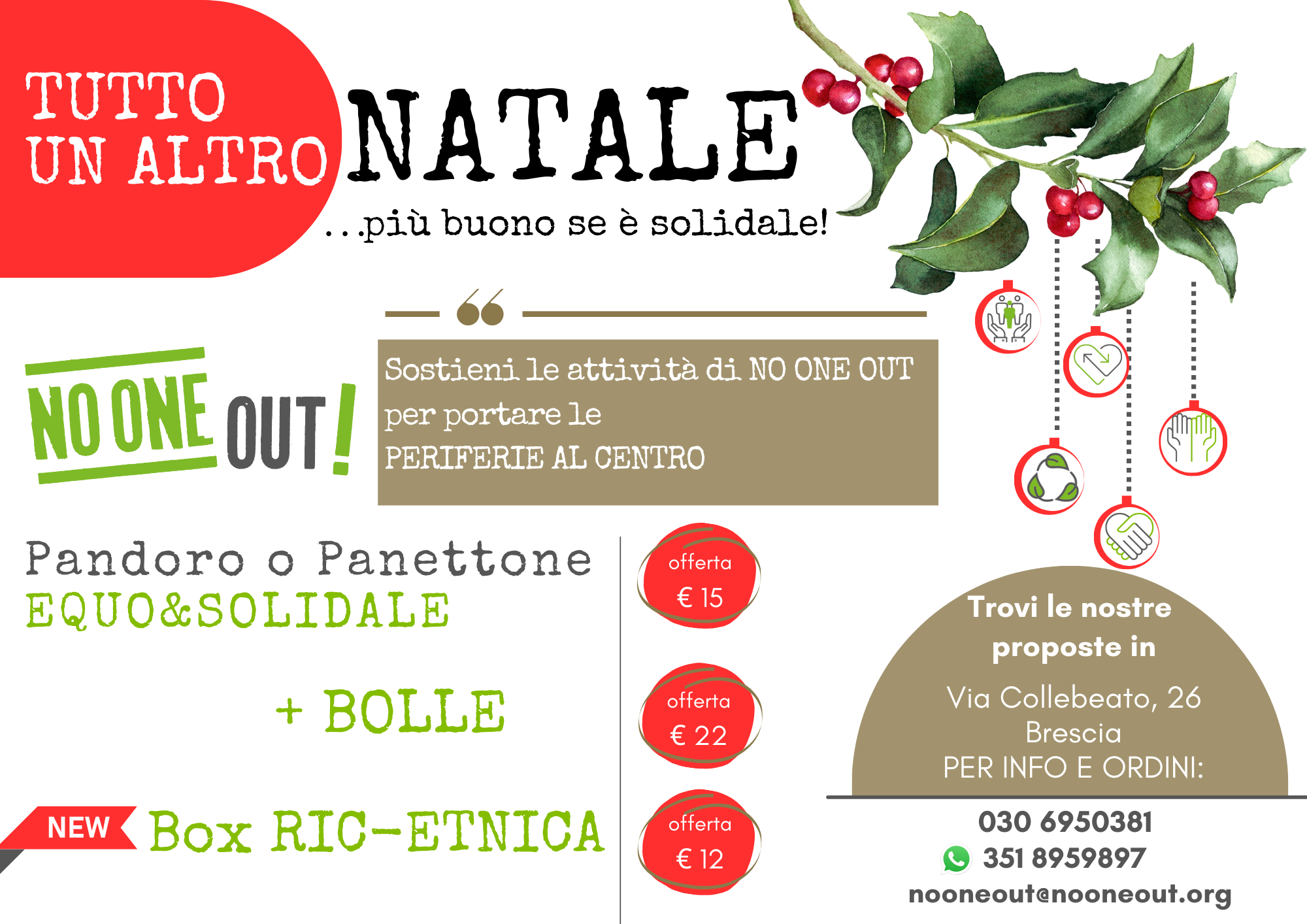 Campagna Natalizia 2023: Tutto un Altro Natale...più buono se è solidale!