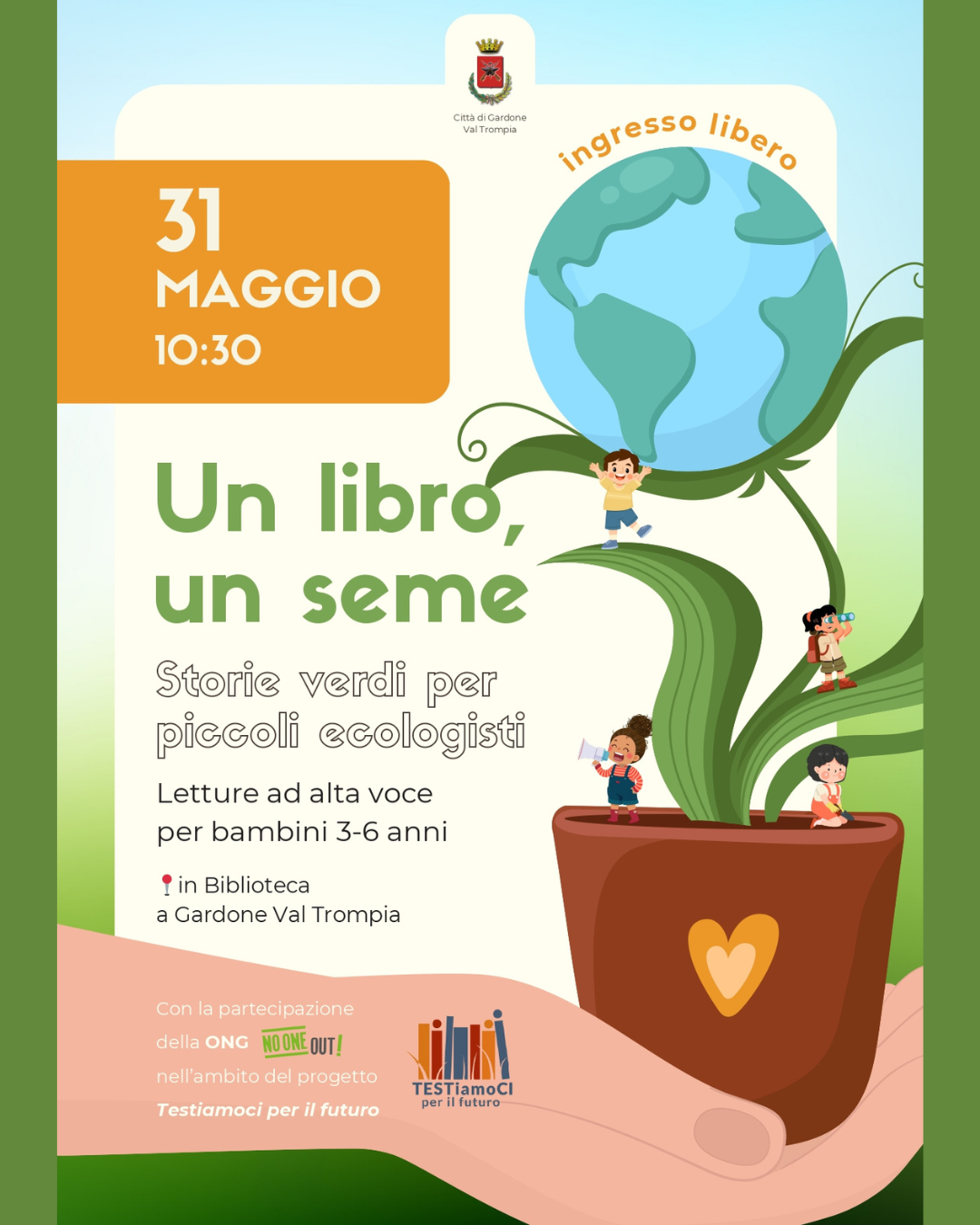 UN LIBRO, UN SEME. Storie verdi per piccoli ecologisti | 31 maggio 2025