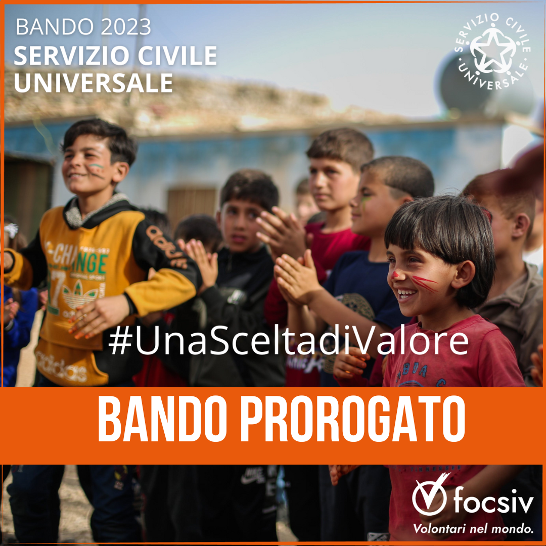 PROROGA bando Servizio Civile 2023 | Scadenza 22.02.2024